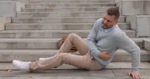 falling stairs